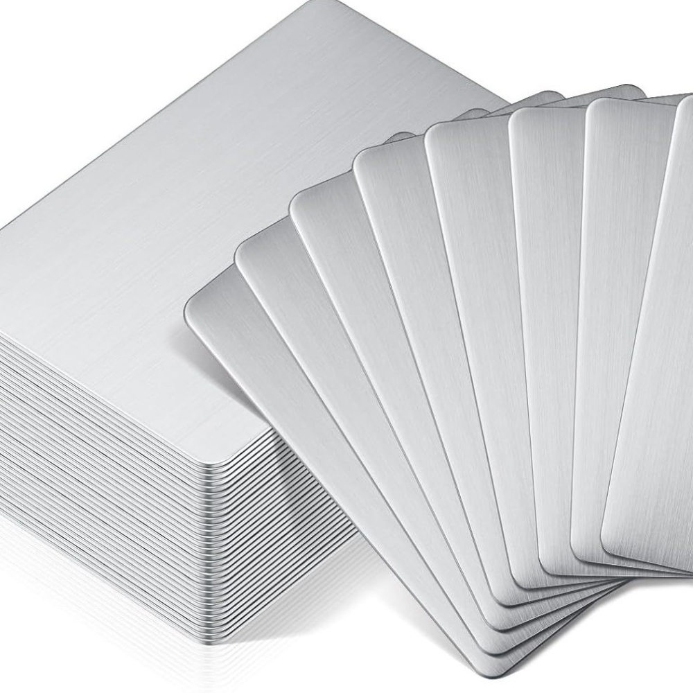 Photography Logo - 10Pcs Stainless Steel Metal Business Card
