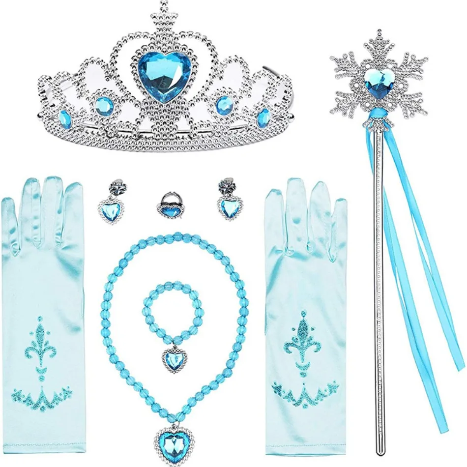 Photography Cheat Sheet - Girl Elsa Cosplay Accessories Kids Princess