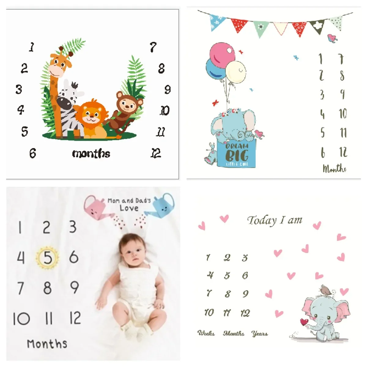 Photography Cheat Sheet - Background Blankets Play Mat Baby Milestone