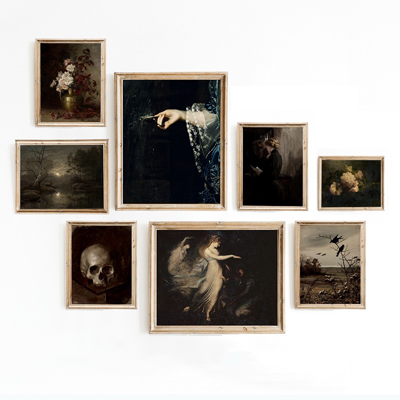 Photography Dark - Dark Academia Vintage Moody Victorian Posters