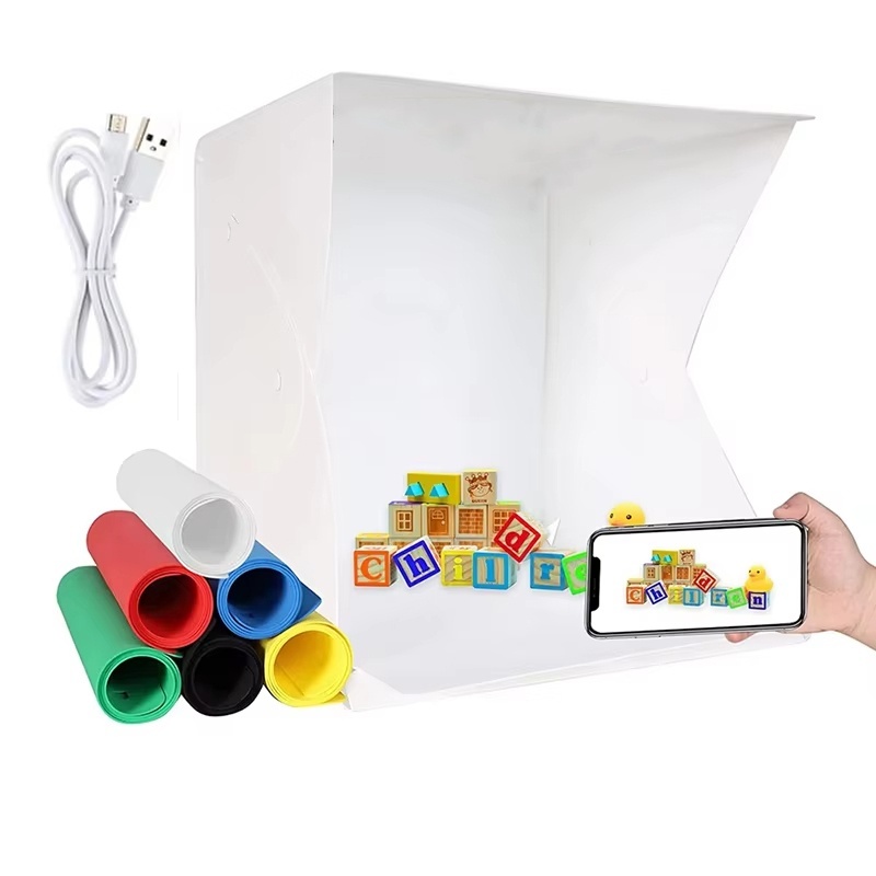 Photography Treatment - Folding Lightbox Portable Photography LED Photo