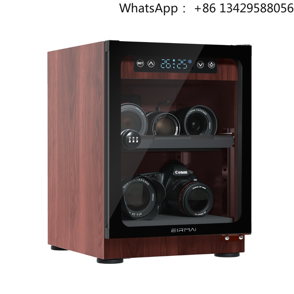Camera Dry Cabinet - 30l Wood Grain Style Electronic Moisture