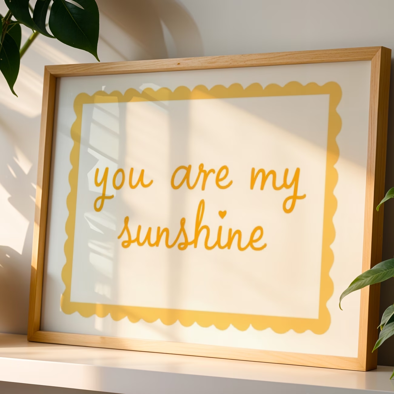 Photography Angle - Modern You Are My Sunshine Quote
