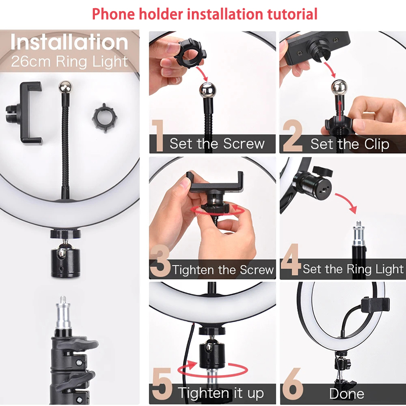 16/26/33cm Selfie Ring Light P - Photography Treatment review and price
