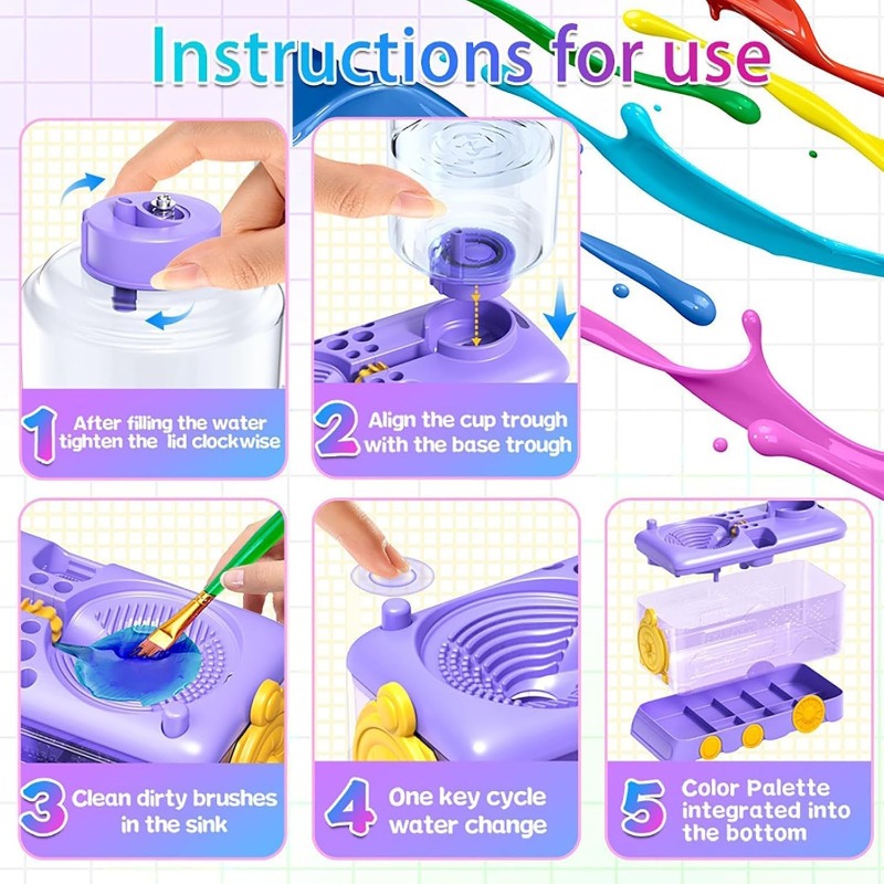 Automatic Water Changing Brush - Photography Techniques review and price