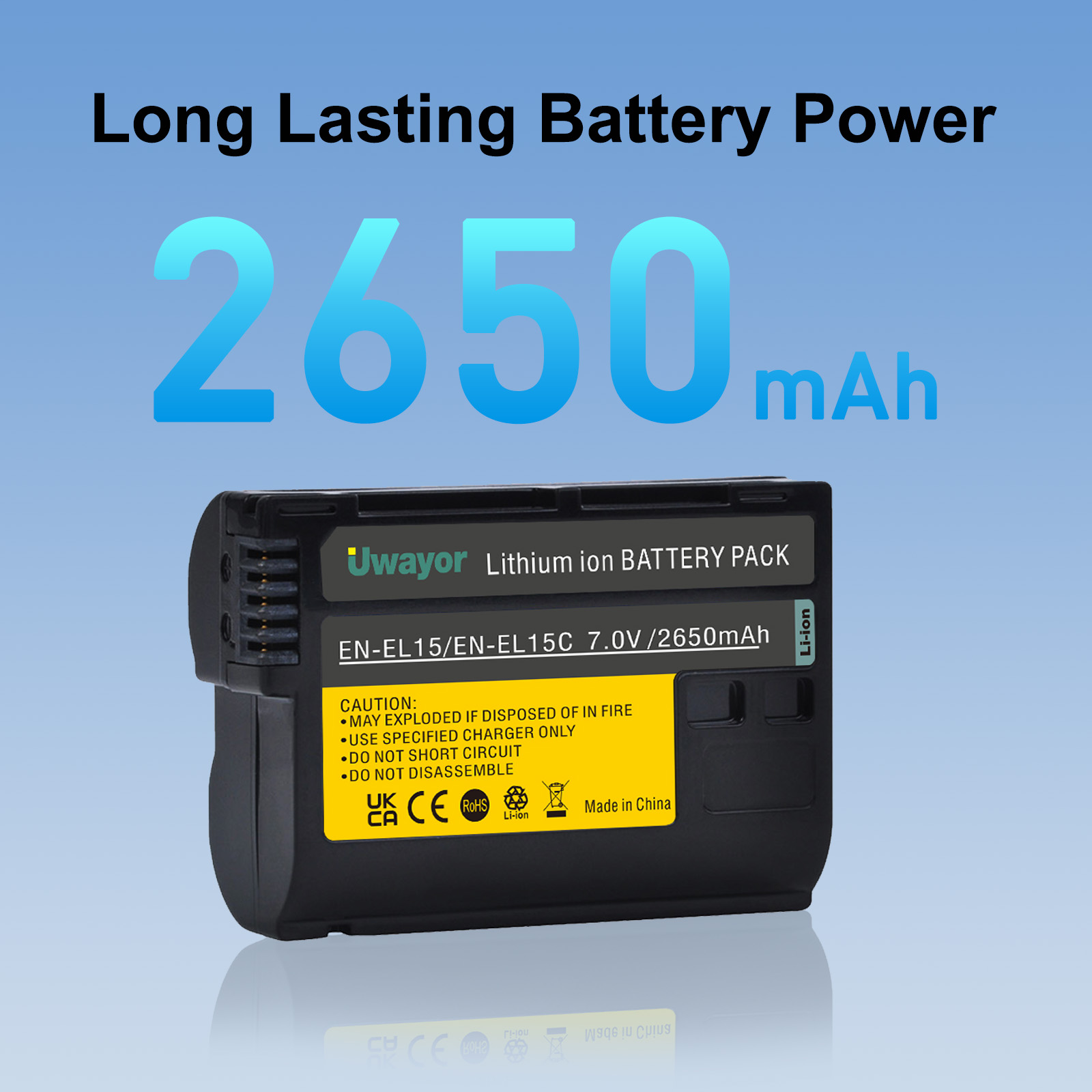 2650mAh Uwayor ENEL-15/ENEL15C - Nikon Camera Z6 Iii review and price