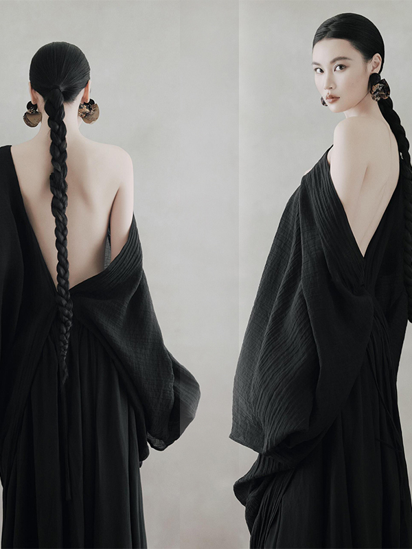 Black Backless Dress Women's R - Photography Zen review and price