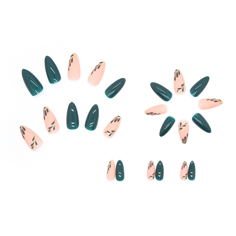 24P/Set Medium-length Almond P - Photography Dark review and price