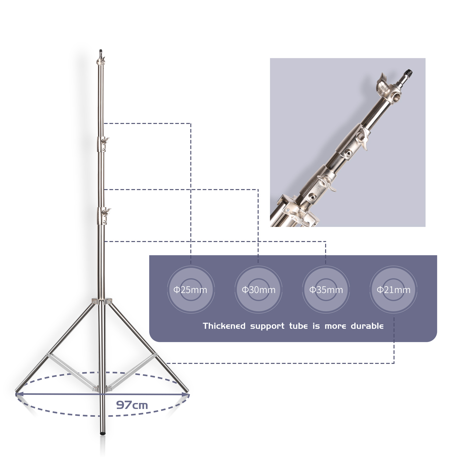 SH 2.8M Stainless Steel Light  - Photography Treatment review and price