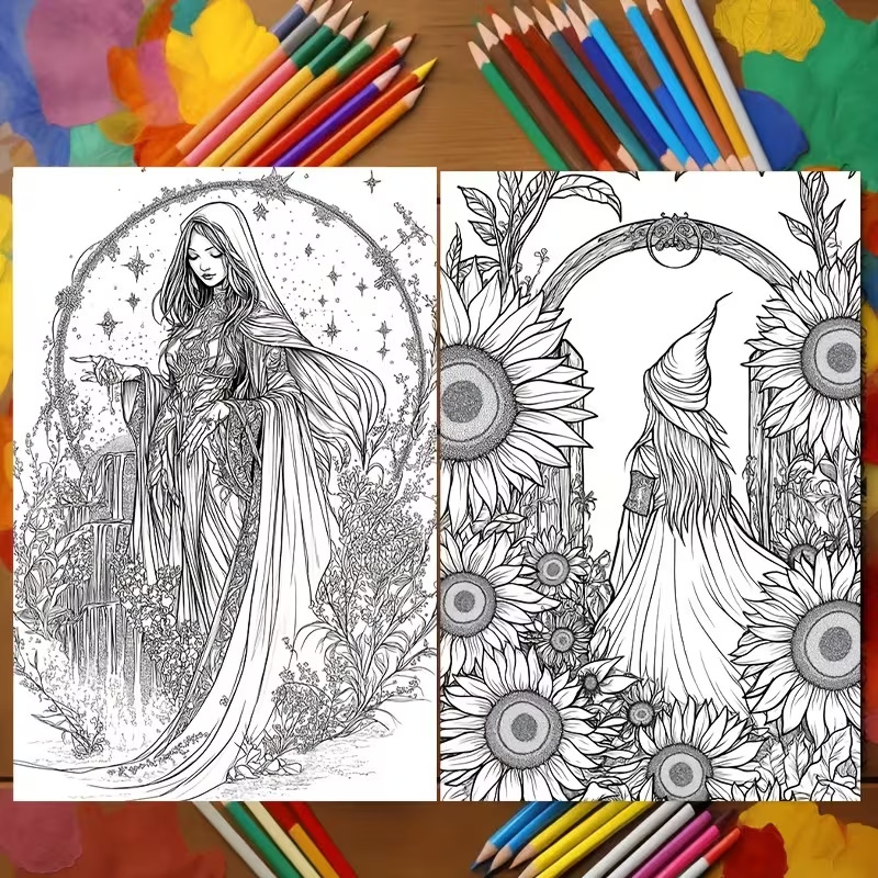 Moon Witch Coloring Book Magic - Photography Dark review and price