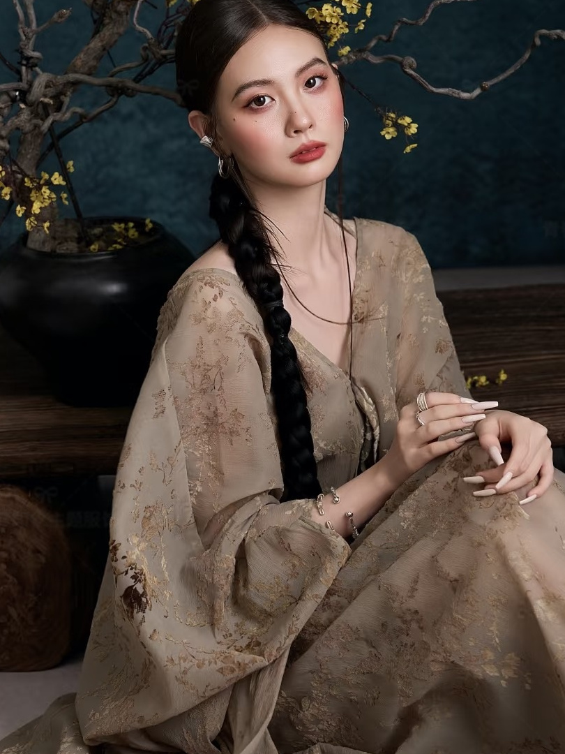 New Vintage Oil Painting Dress - Photography Zen review and price