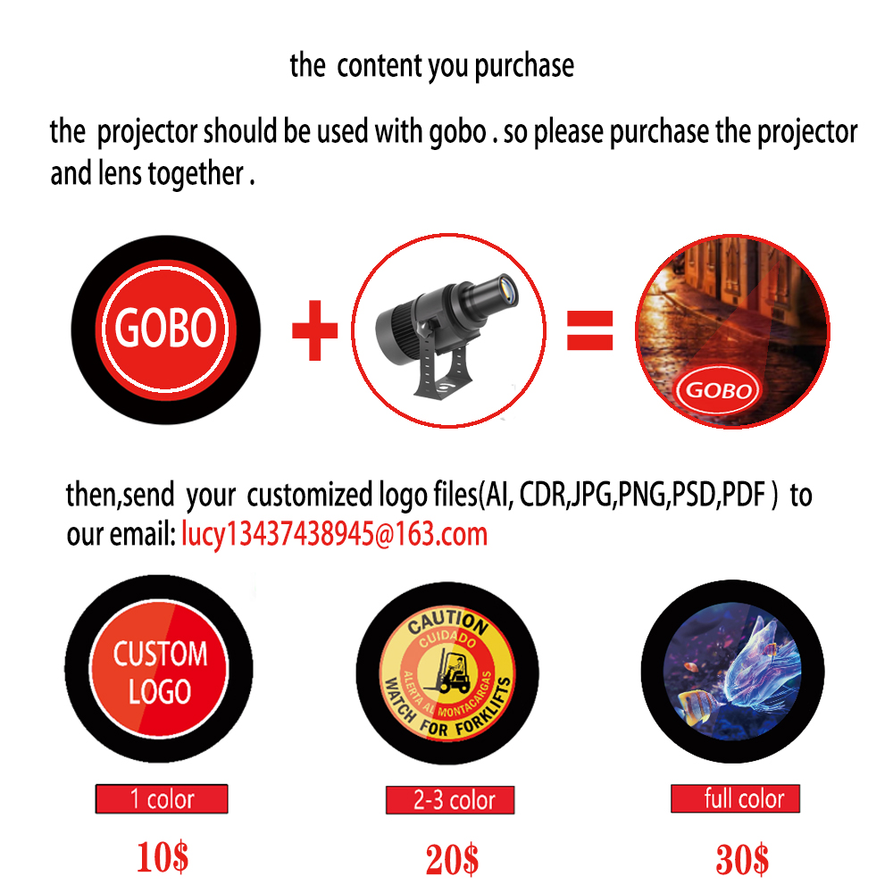 Custom Led HD Gobo Logo Projec - Photography Logo review and price