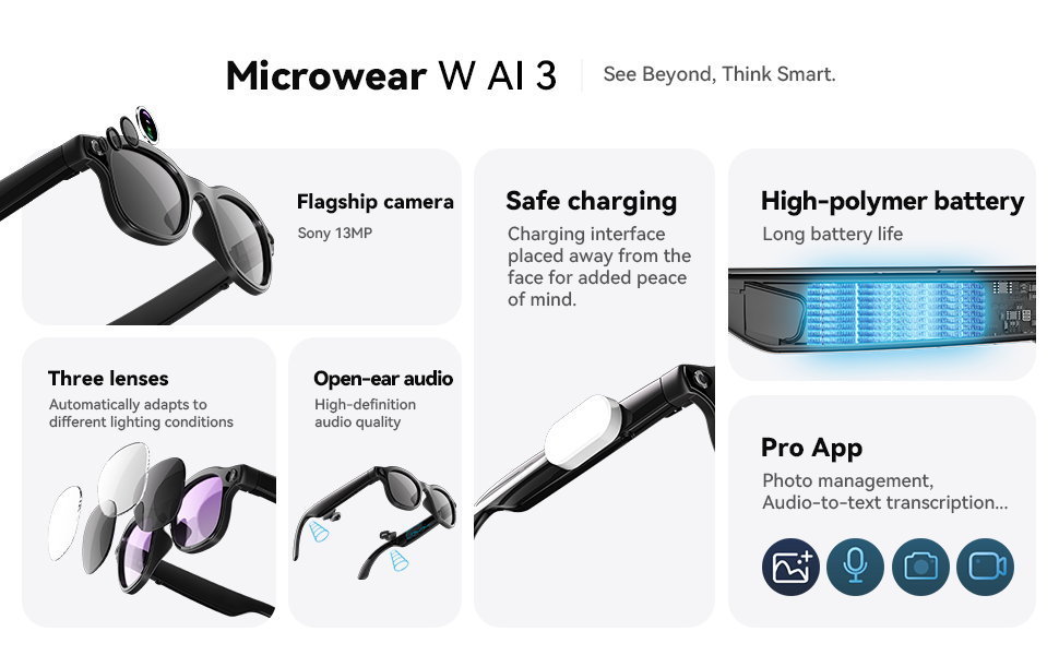 AI Smart Glasses 8 million pix - Photography Angle review and price