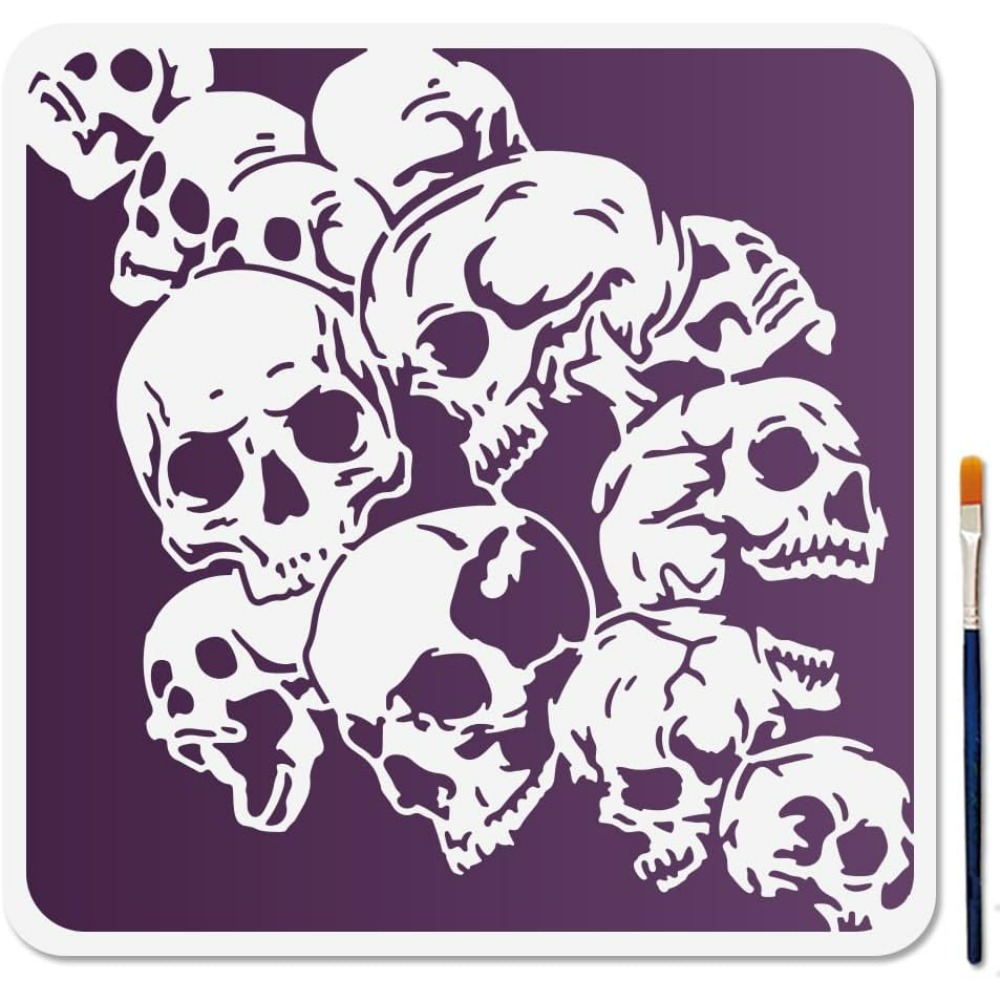 Skull Background Stencil Skull - Photography Techniques review and price