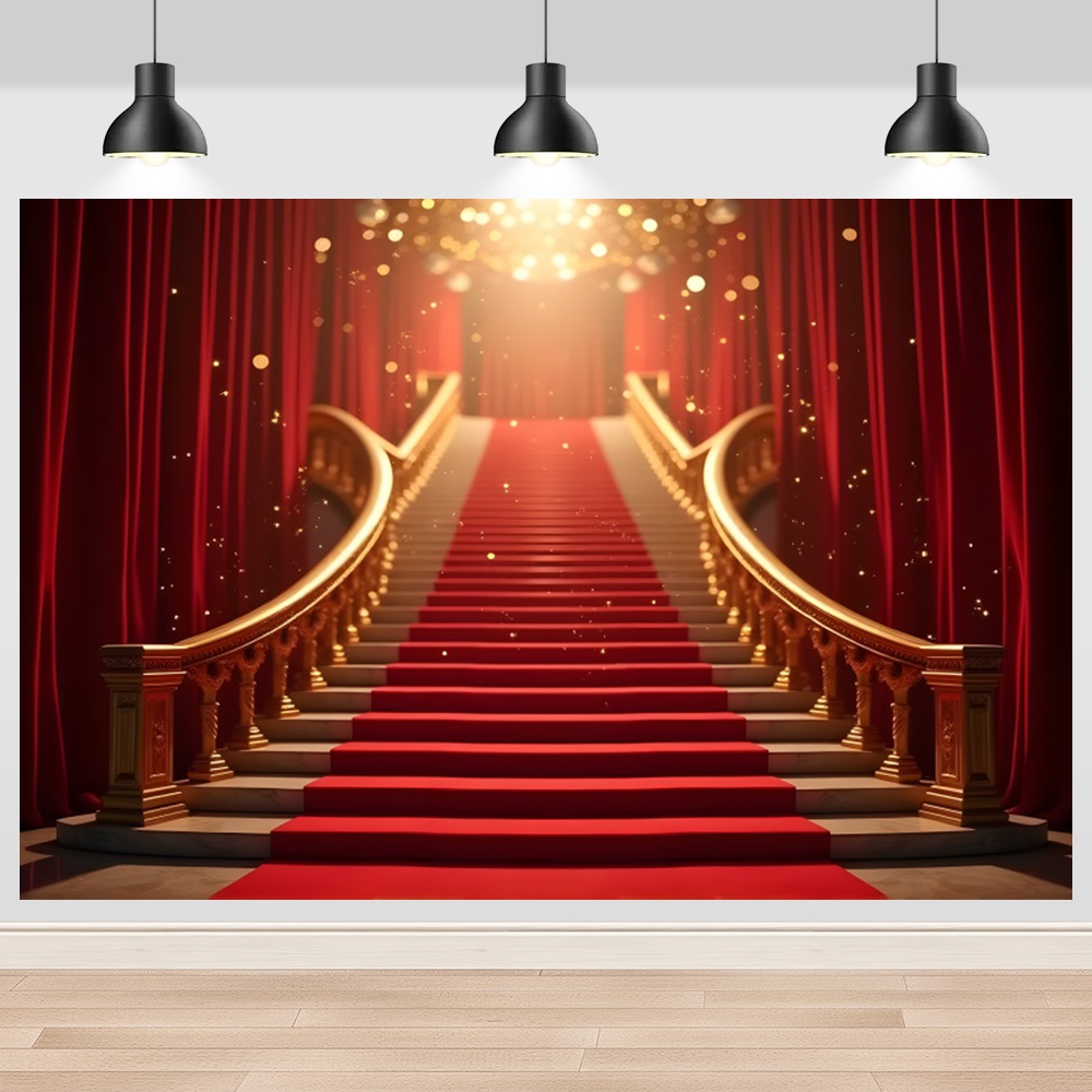 Red Carpet Staircase Backdrop  - Photography Awards review and price
