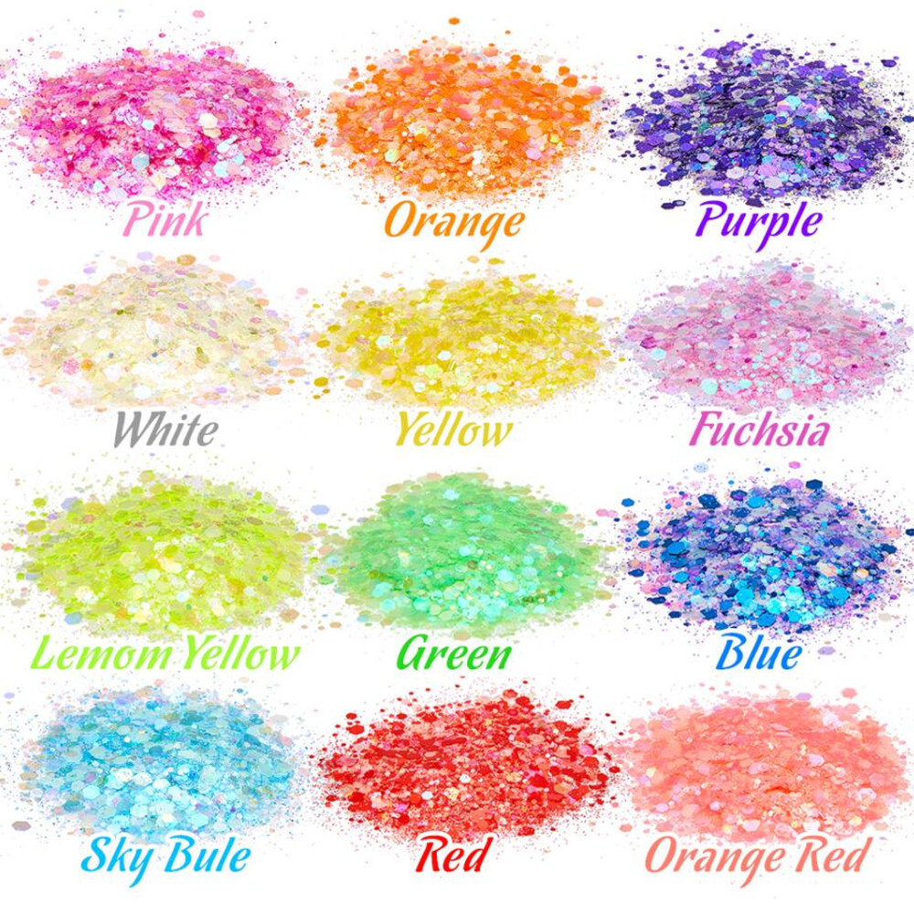 24 Colors Luminous Sequins Glo - Photography Dark review and price