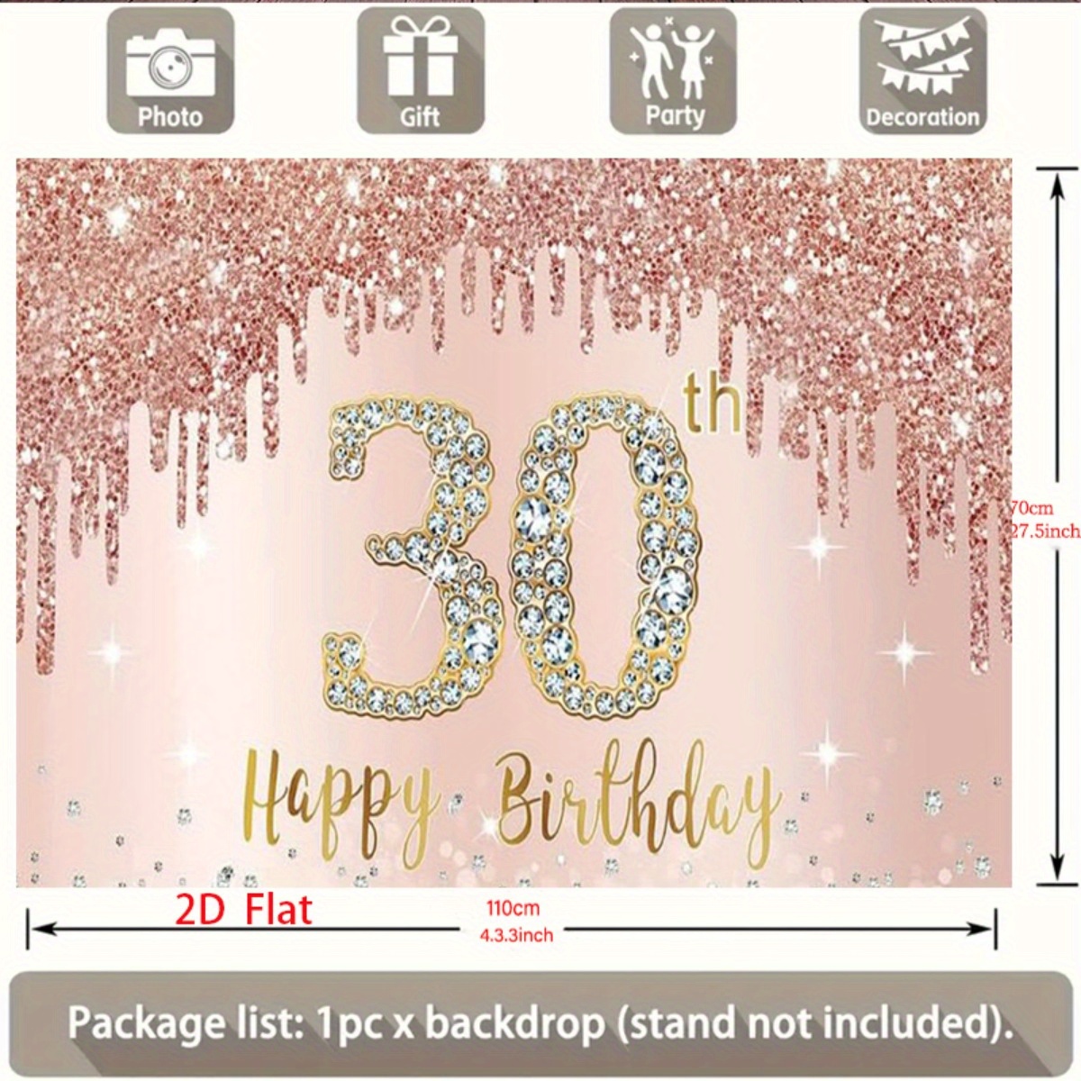 A 30th birthday background ban - Photography Logo review and price